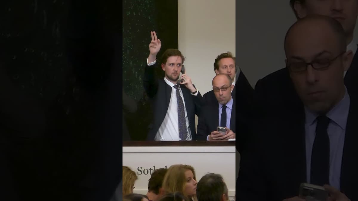 Watch the Action as Francis Bacon’s Self-Portrait Doubles Its Low Estimate #sothebys #art #auction