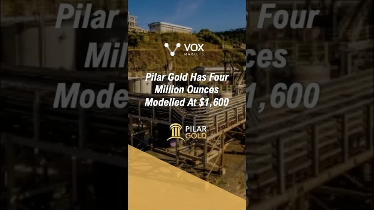 Pilar Gold Has Four Million Ounces Modelled At $1,600
