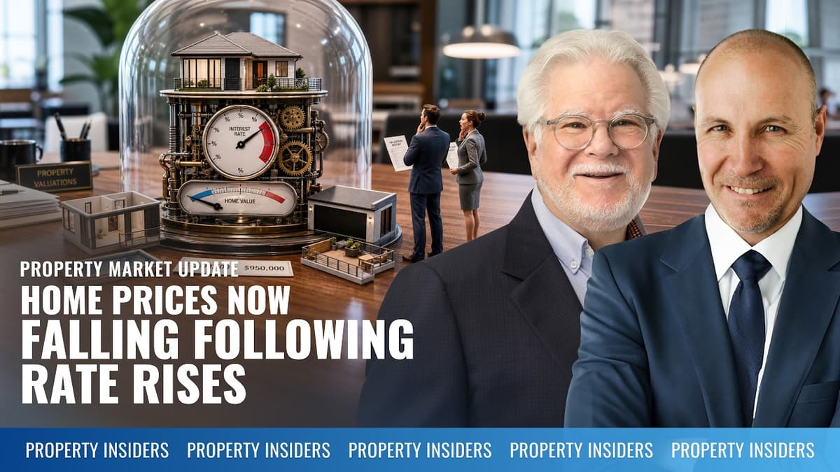 Property Market Update | Home Prices Now Falling Following Rate Rises | Dr. Andrew Wilson