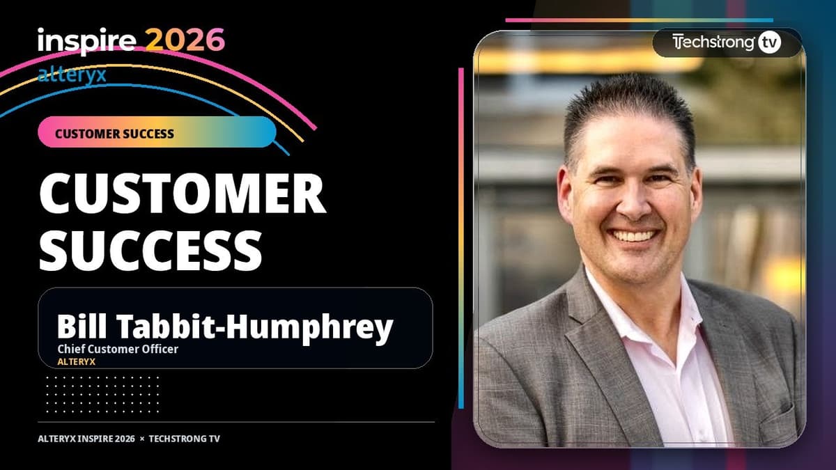 AI and the Future of Customer Success with Bill Tabbit-Humphrey | Alteryx Inspire 2026