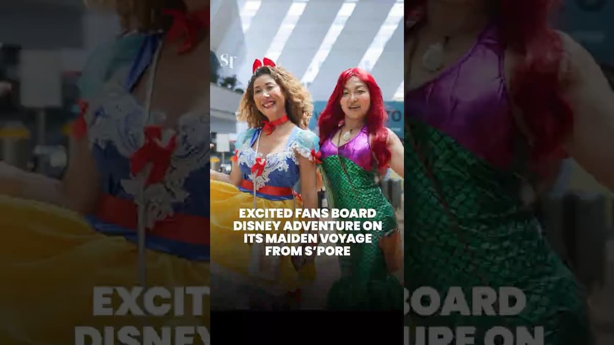 Excited Fans Board Disney Adventure on Its Maiden Voyage From S’pore