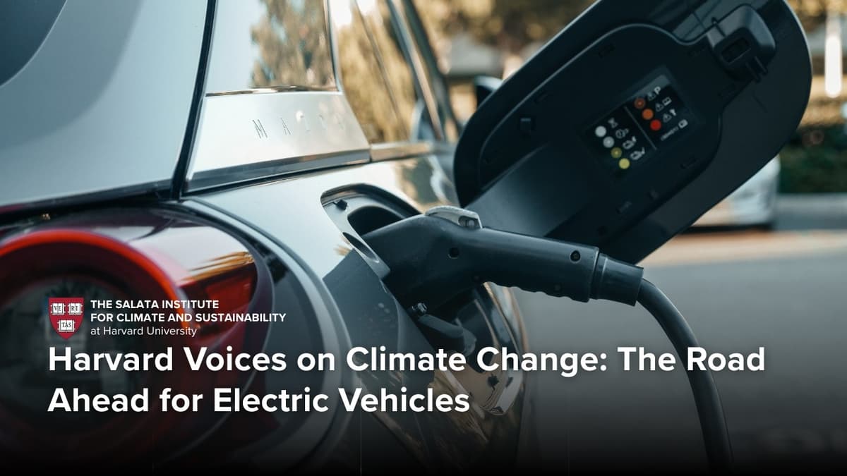 Harvard Voices on Climate Change: The Road Ahead for Electric Vehicles