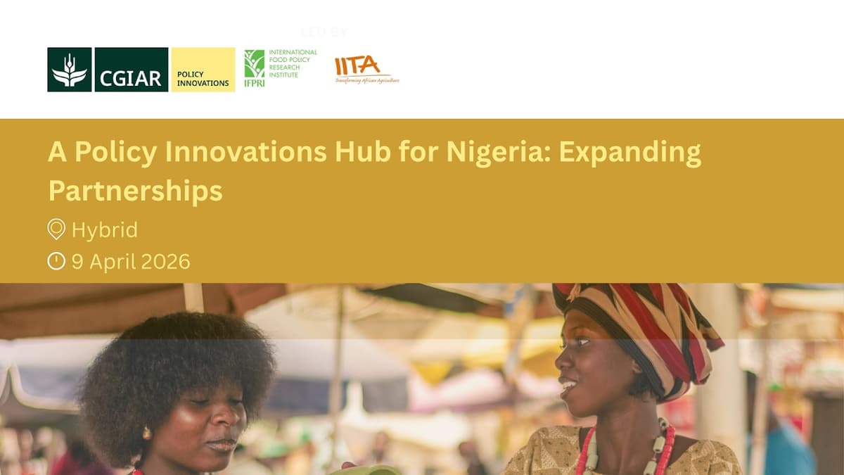 A Policy Innovation Hub for Nigeria: Expanding Partnerships