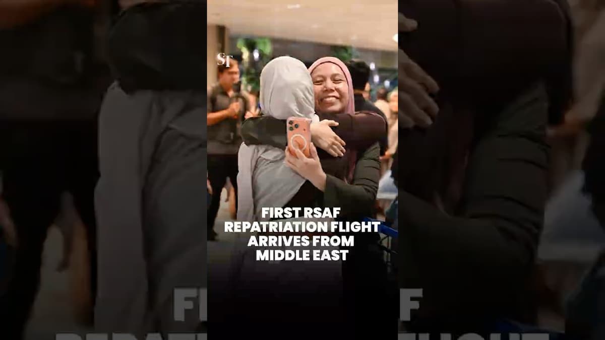 Singaporeans Arrive Home on First RSAF Repatriation Flight From Middle East