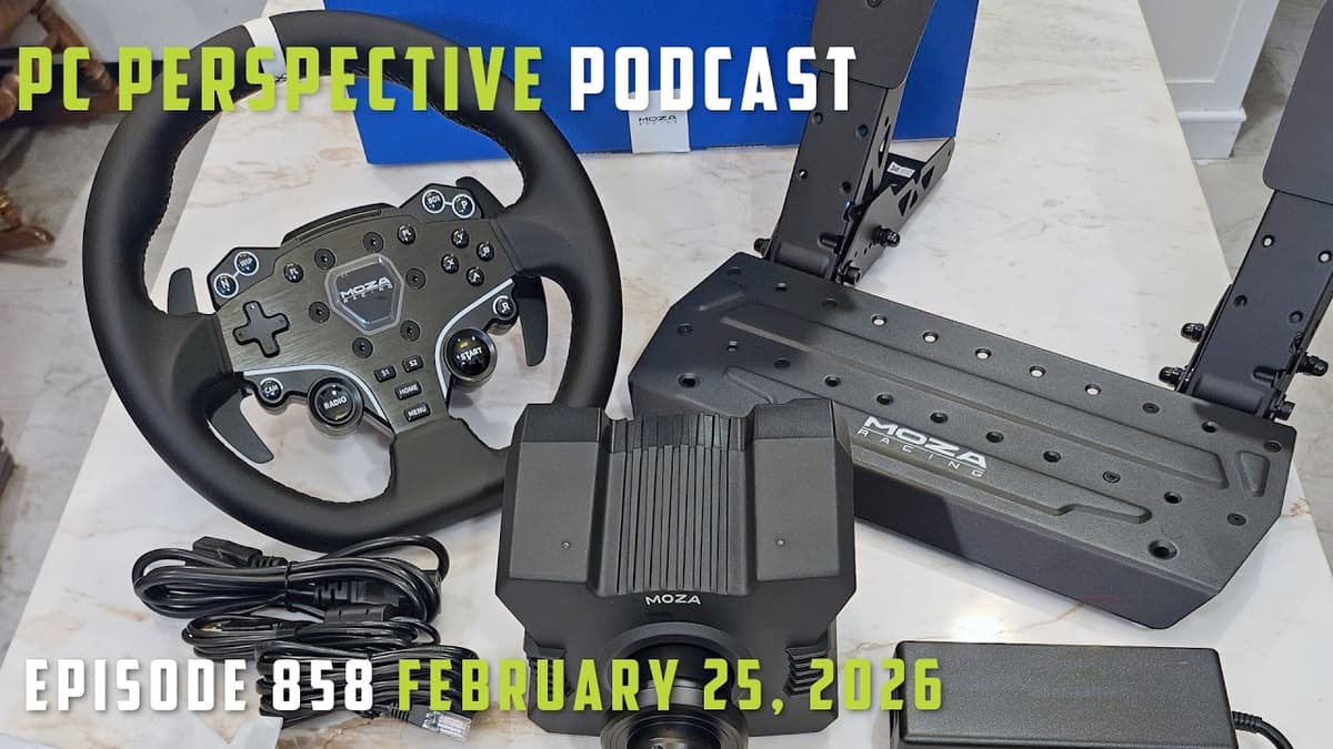 PCPer Podcast 858: Intel & AMD CPU Rumors, NVIDIA Works on Linux, DDR5 Prices Trend, MOZA R5 Bundle