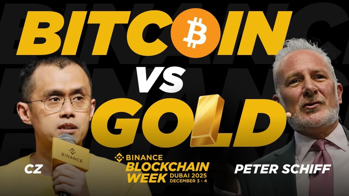 Bitcoin vs Gold: CZ & Peter Schiff Battle Over the Future of Money