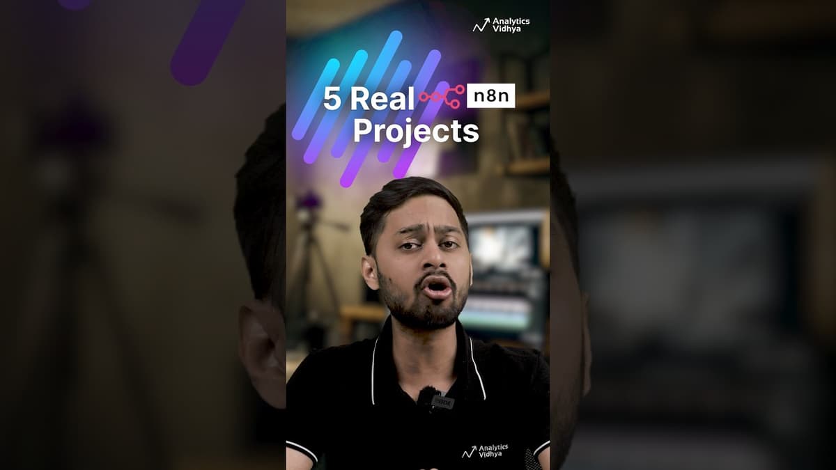 5 Real N8n Projects to Master Low-Code AI Automation