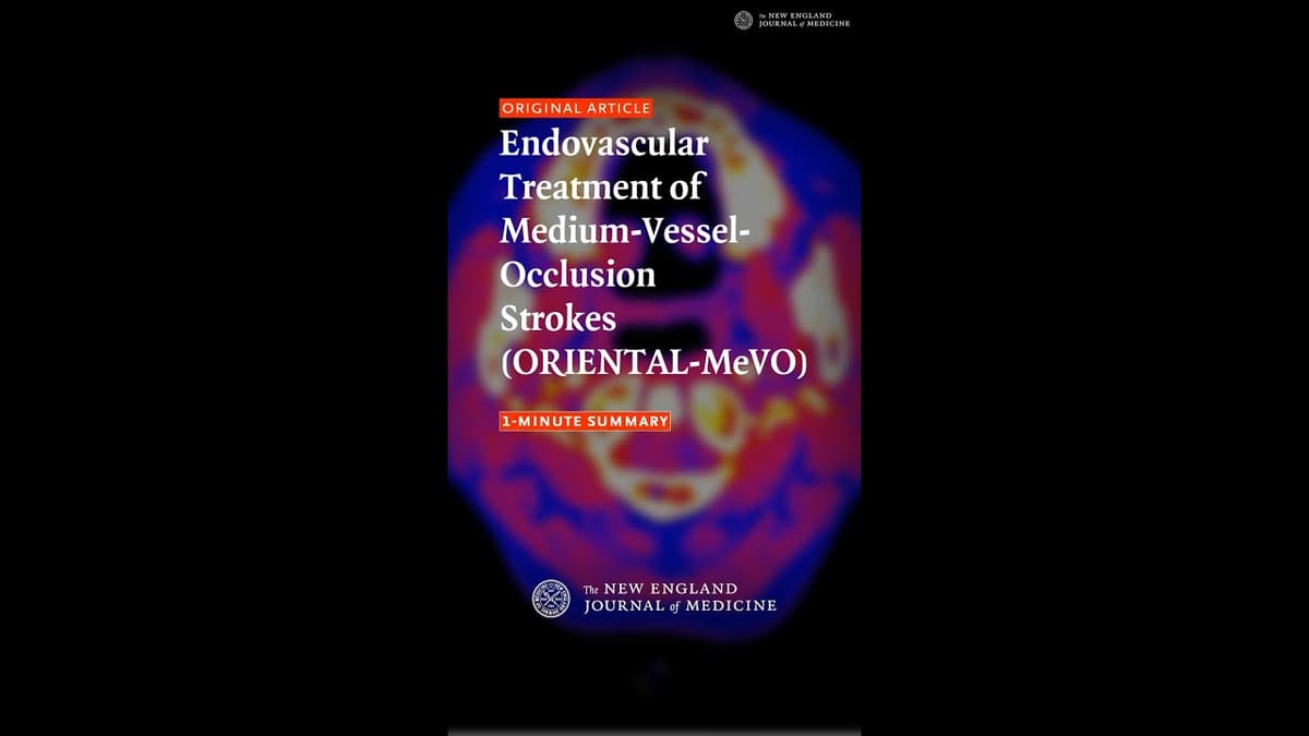 Endovascular Treatment of Medium-Vessel-Occlusion Strokes (ORIENTAL-MeVO)