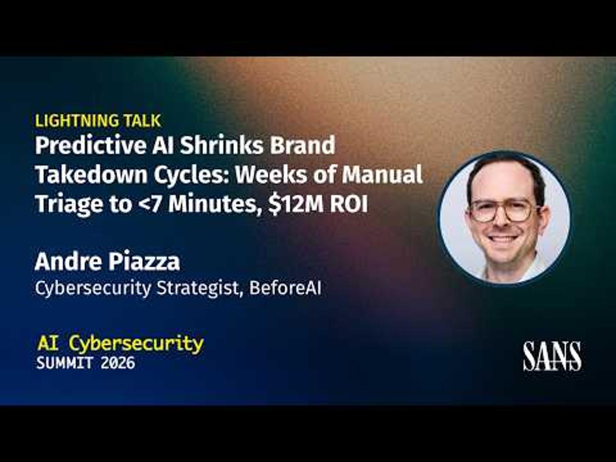 Lightning Talk: Predictive AI Shrinks Takedown Cycles