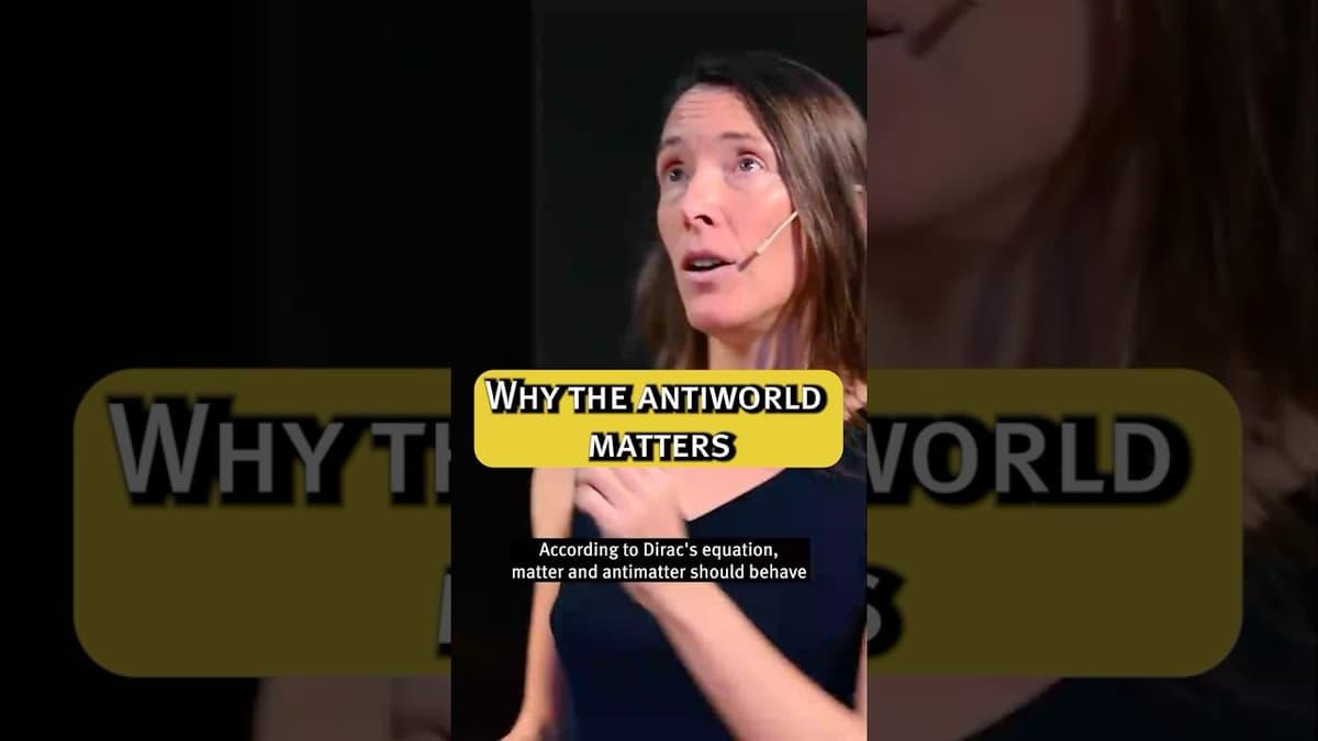 Antimatter and Why We Exist with Tara Shears #shorts #antimatter #science #whyweexist #physics