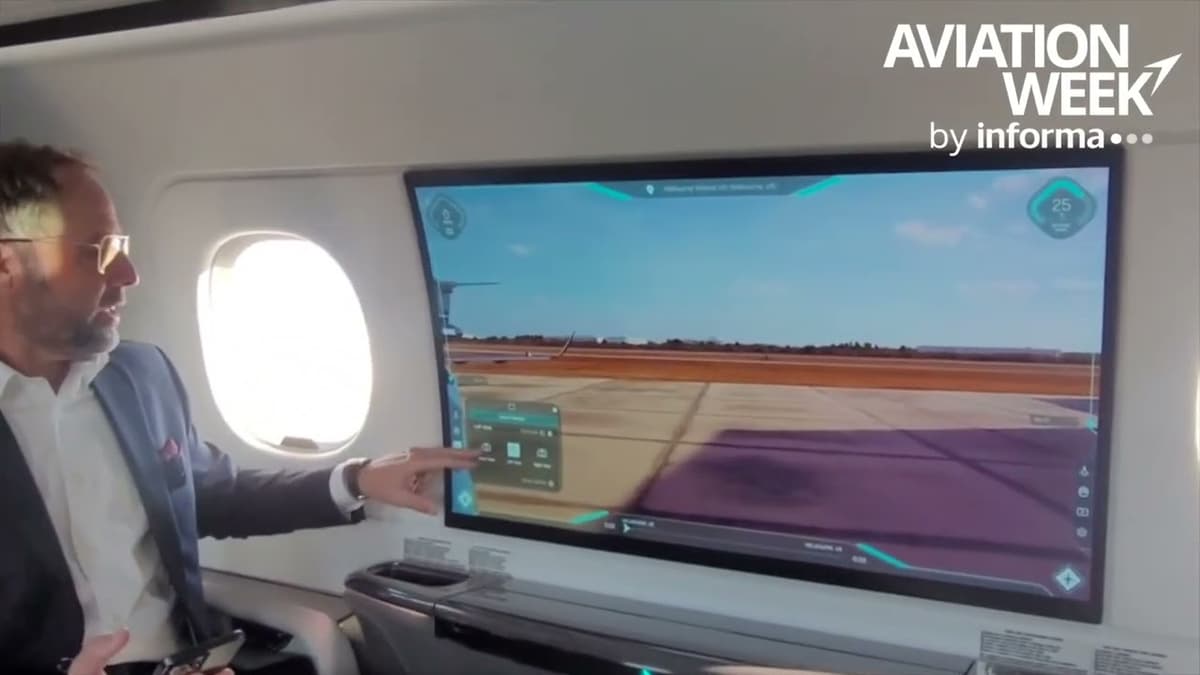 Inside The New Embraer Praetor 600E - The New 4K Smart Window