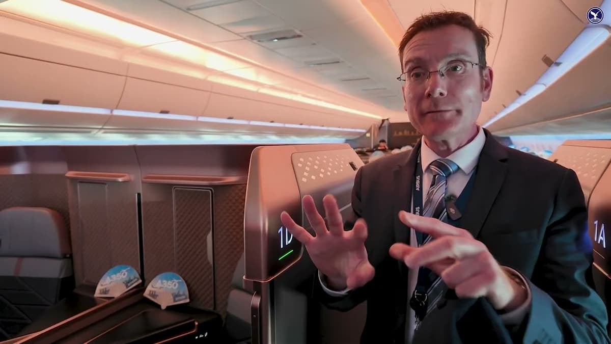 An Exclusive Look Inside the STARLUX Airlines Airbus A350 on Static Display at the Singapore Airshow