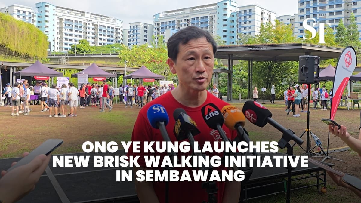 Ong Ye Kung on New Brisk Walking Initiative in Sembawang and Anti-Vaping Laws