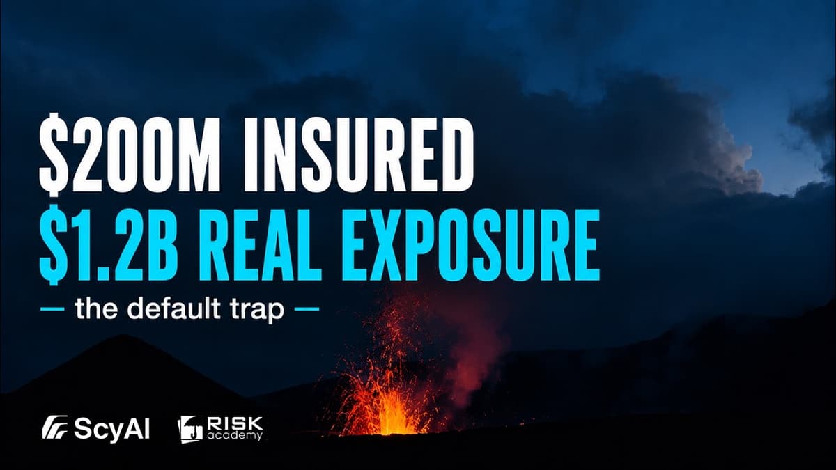 We Insured the Plant for $200M. The Real Exposure Was $1.2 Billion