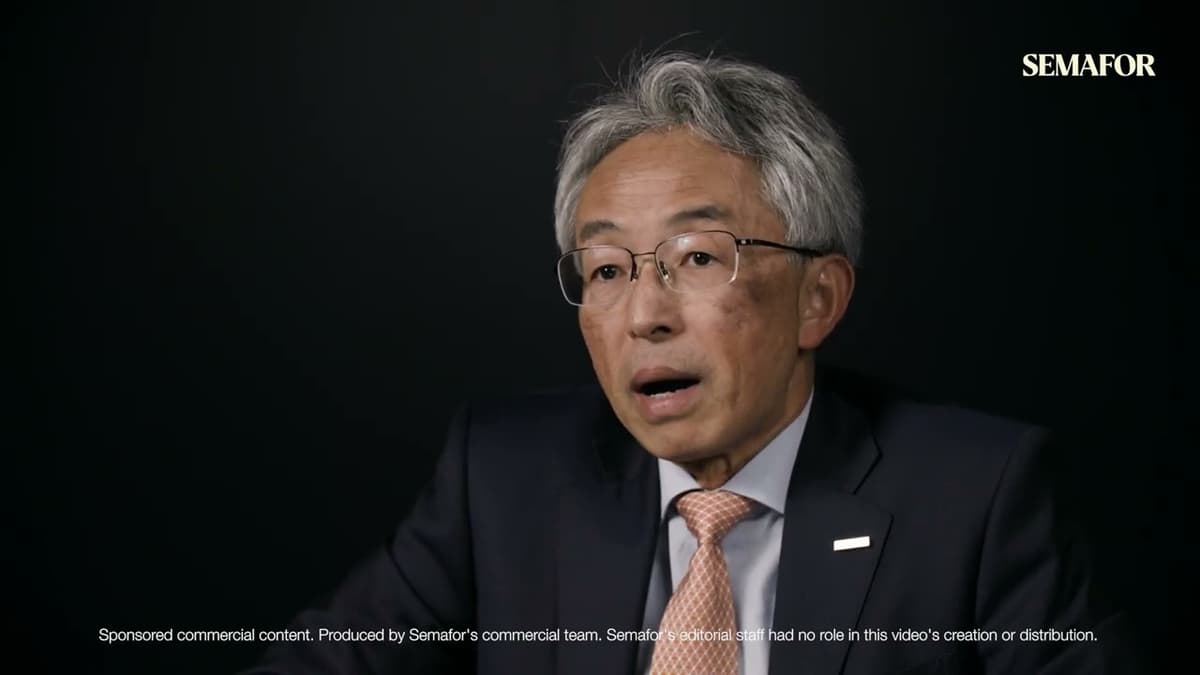 NTT Data Group President and CEO Yuktaka Sasaki From Semafor World Economy