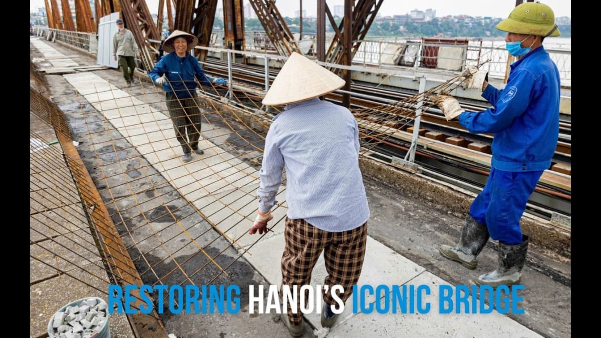 Restoring Hanoi’s Iconic Bridge | Cầu Long Biên Sắp Thông Xe Sau 2 Tháng Trùng Tu