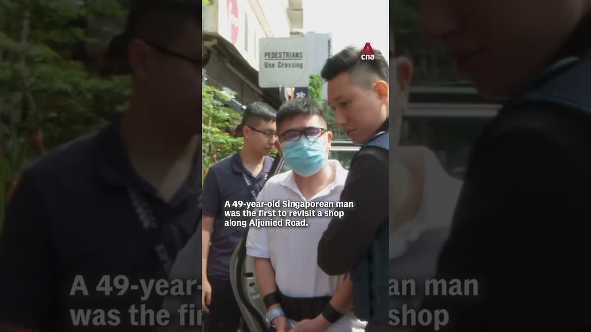 6 Men Revisit Scam-Linked SIM Card Fraud Crime Scenes in Geylang