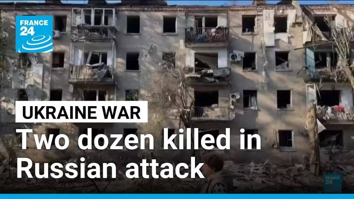 Two Dozen Injured in Ukraine Following Russian Strikes • FRANCE 24 English