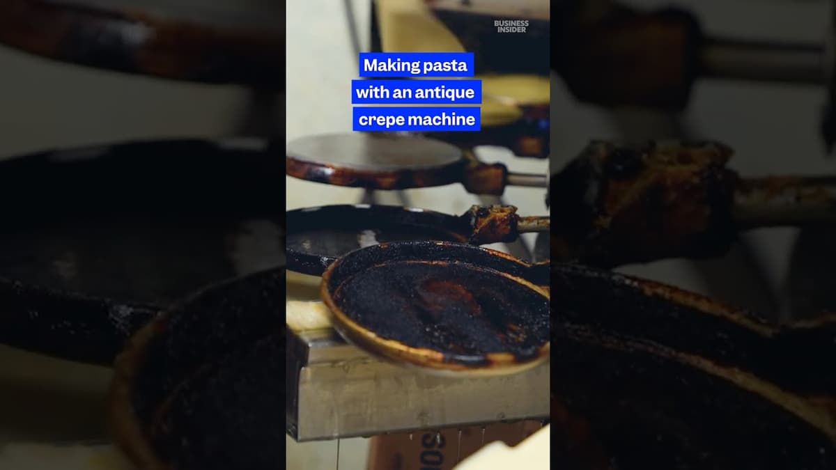 Here's How #pasta Is Made with an #antique Crepe #machine in Brooklyn. #factory #businessowner