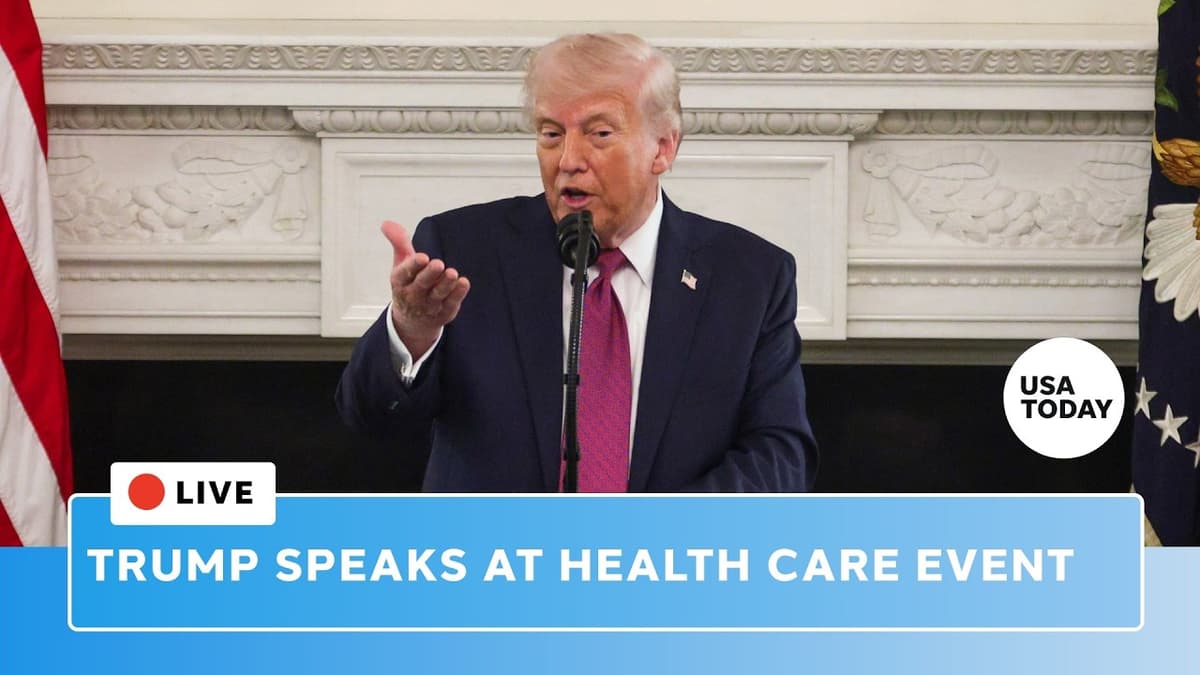 Live: Trump Speaks at White House Health Care Affordability Event