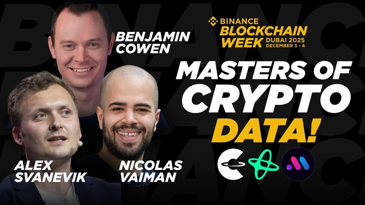 How to WIN the Crypto Game with Data | Benjamin Cowen, Alex Svanevik (CEO Nansen), CEO Bubblemaps