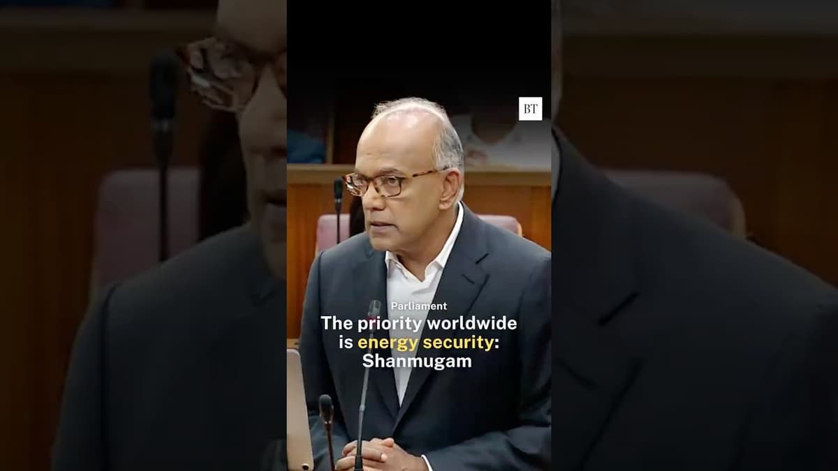 The Priority Worldwide Is Energy Security: Shanmugam
