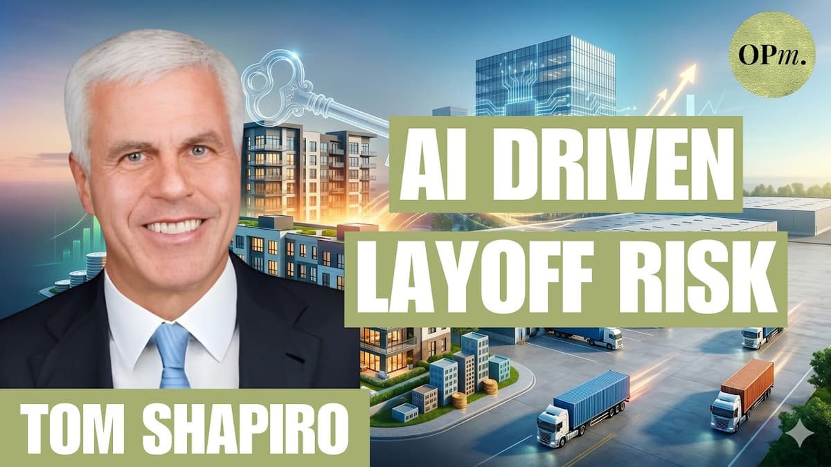 Why an AI Driven Unemployment Wave Is Real Estate’s Biggest Risk | Tom Shapiro