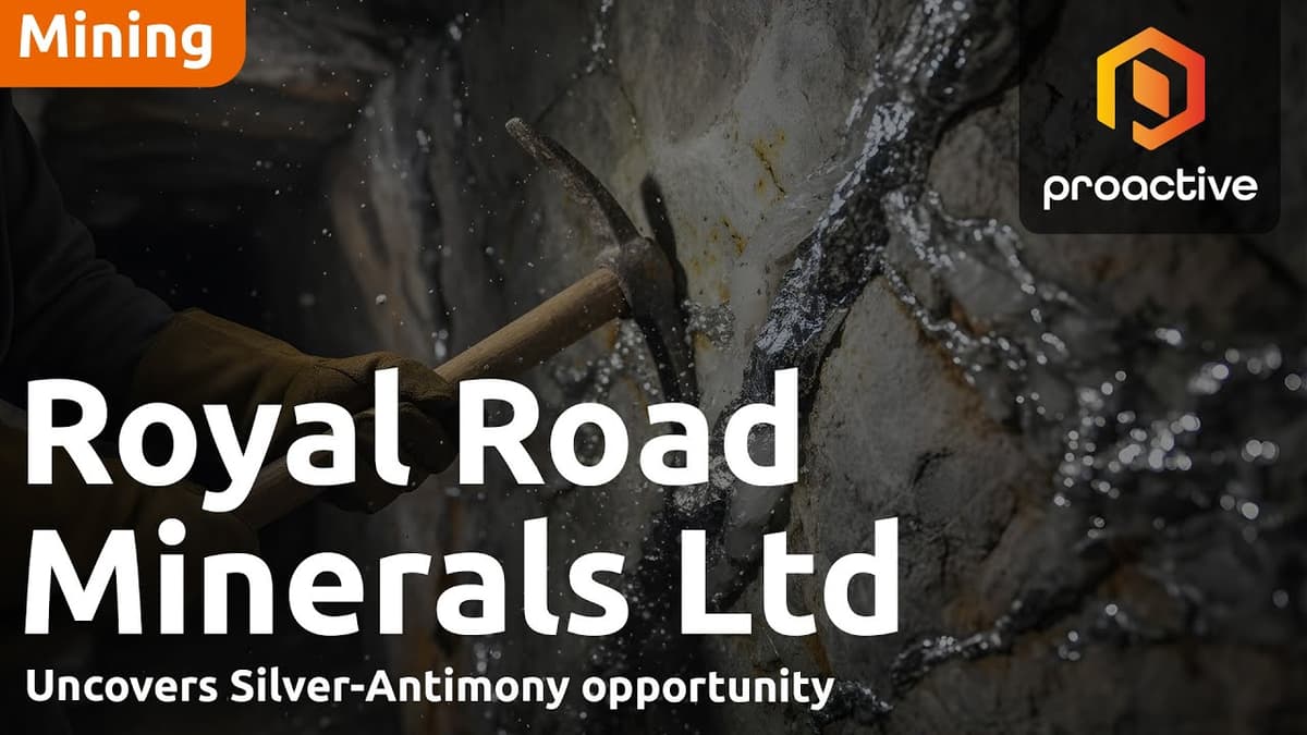 Royal Road Minerals CEO on High-Grade Silver-Antimony Discovery at Margaritas Target