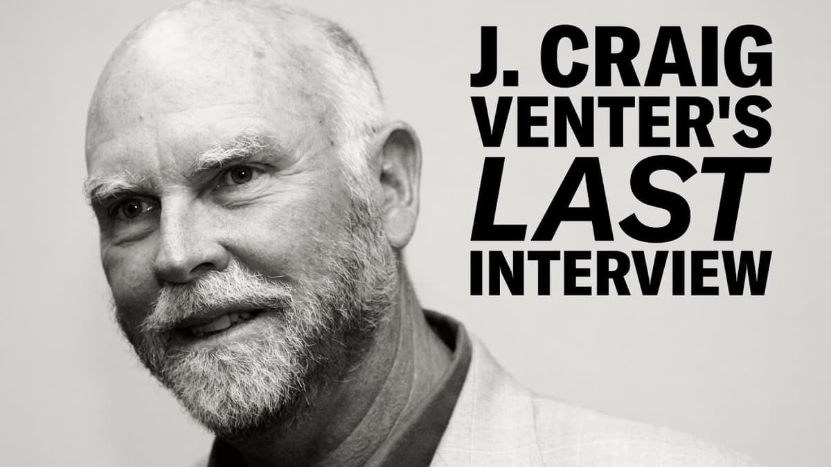 Human Genome Decoder J. Craig Venter Has Died. We Interviewed Him Less than a Month Ago
