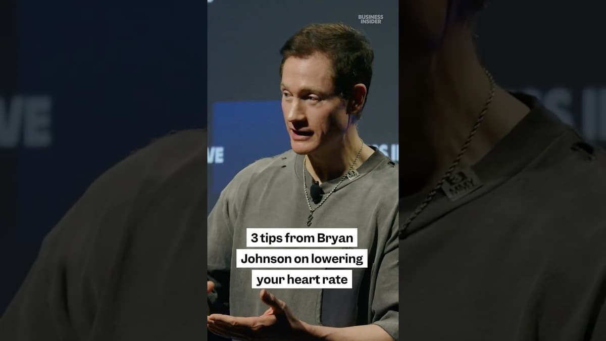 Here Are Three Simple Habits Bryan Johnson Uses to Lower His #heartrate