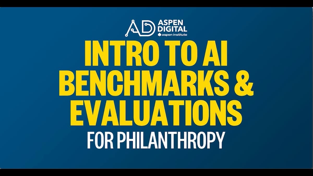 Aspen Digital - 2025 State of AI Evaluations for Philanthropy