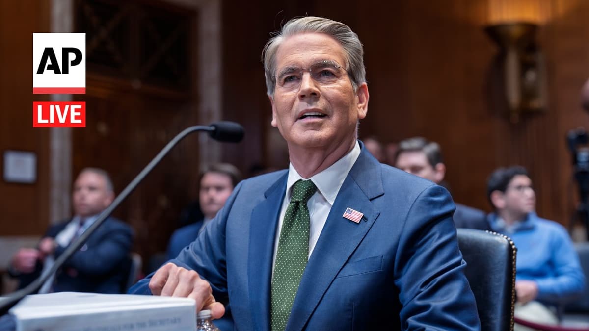 LIVE: Treasury Secretary Scott Bessent Faces Senate Hearing on Trump’s 2027 Budget