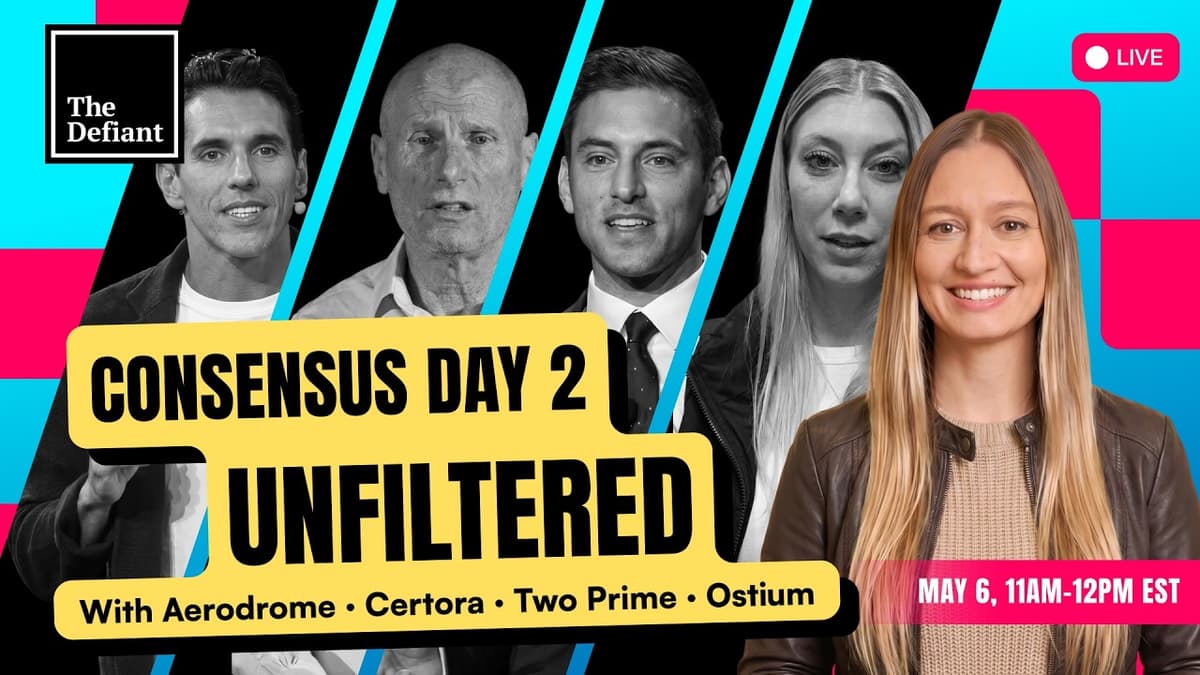 🟢 Consensus Unfiltered: Day 2 Live