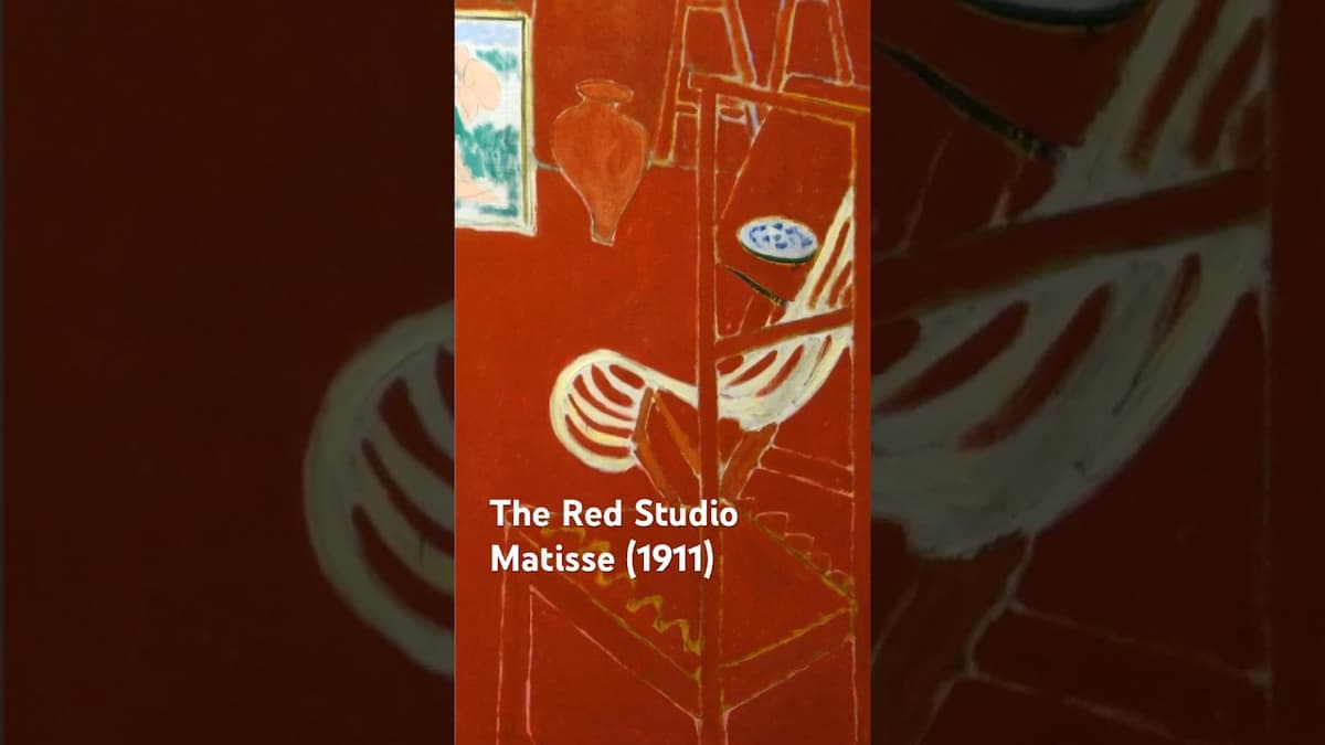 The Red Studio by Matisse (1911)