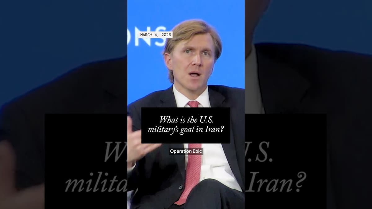 What Is the U.S. Military’s Goal in Iran?