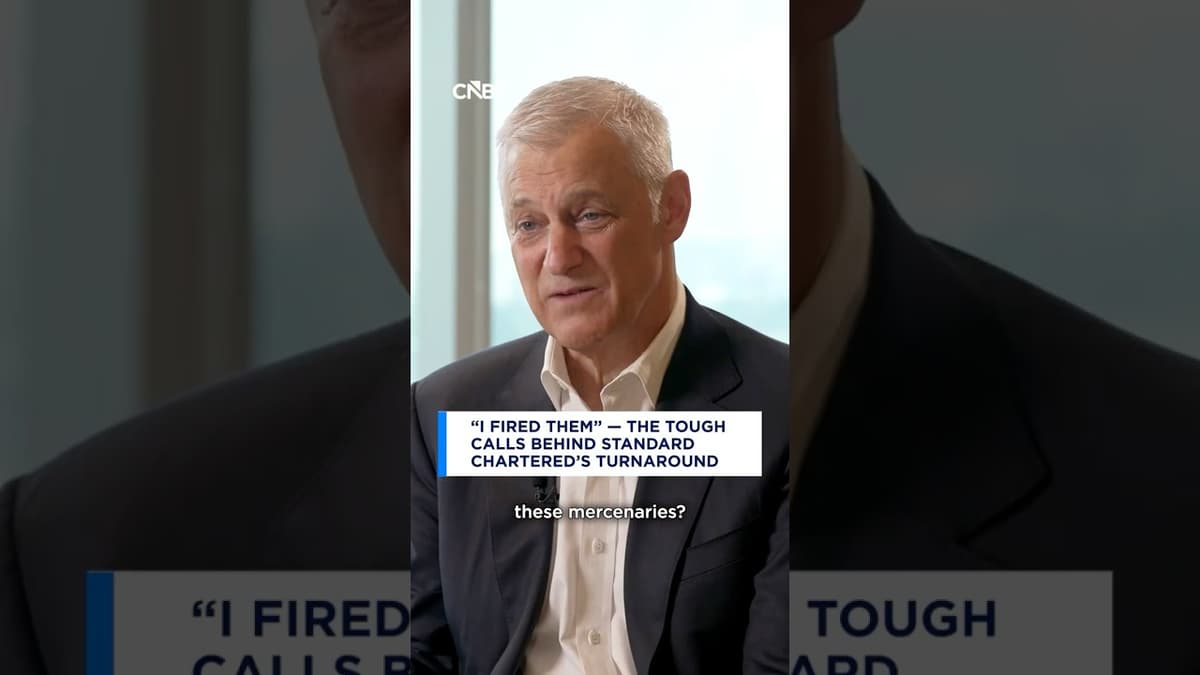 "I Fired Them" - The Tough Calls Behind Standard Chartered's Turnaround