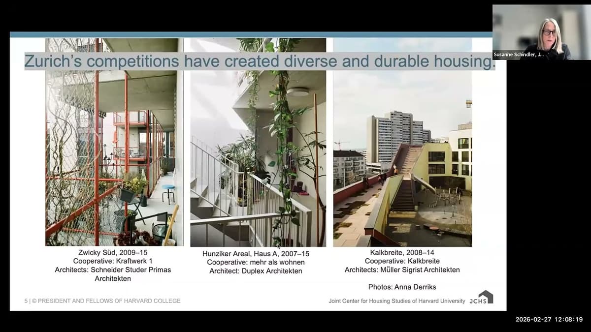 Using Design Competitions to Improve the Quality of Housing: A Roundtable Discussion