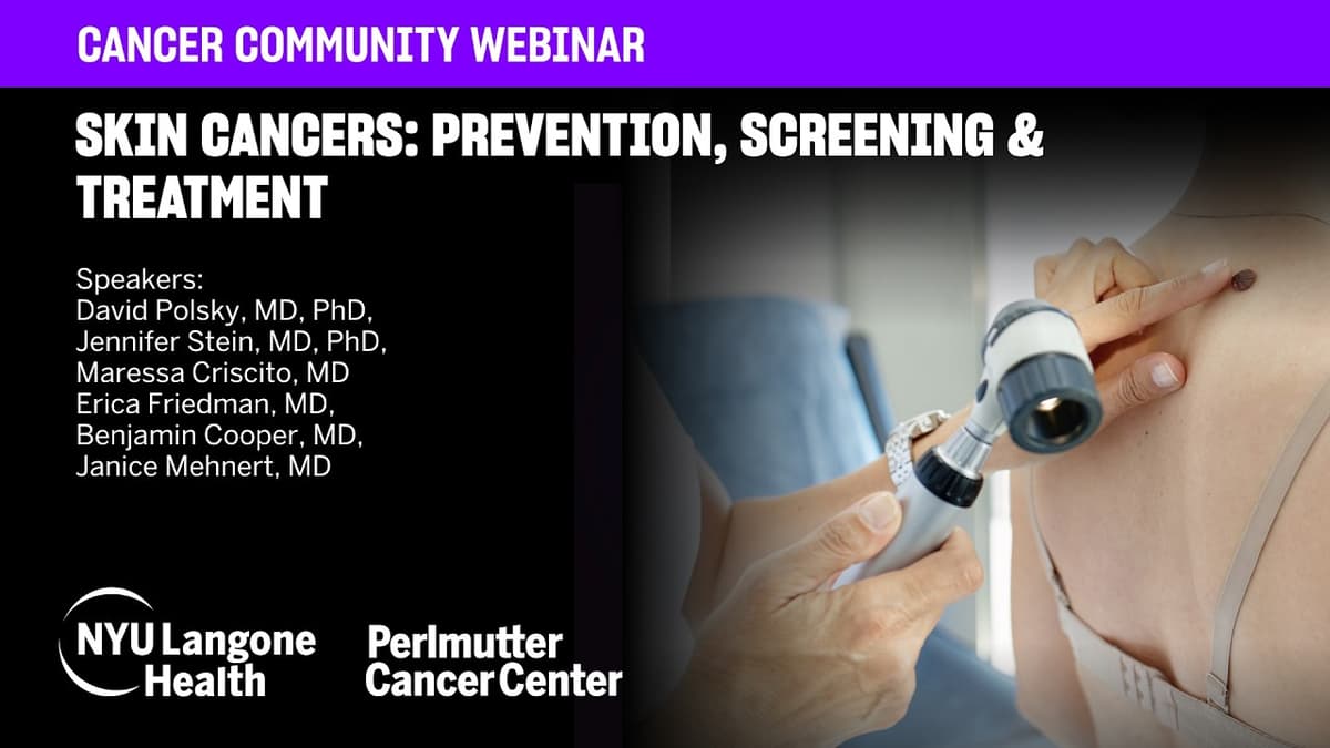 Skin Cancers: Prevention, Screening & Treatment (Melanoma, Basal Cell  & Squamous Cell Carcinomas)