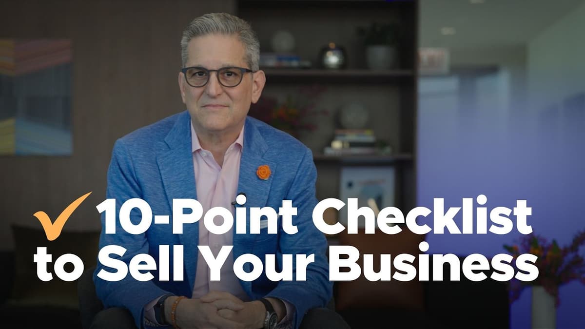 10-Point Checklist for Selling Your Business with Eric Becker | Cresset