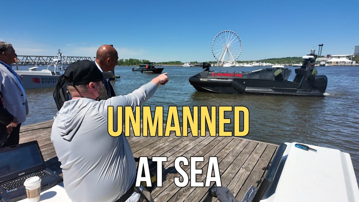 Unmanned Vessels in the Water at Sea Air Space 2026