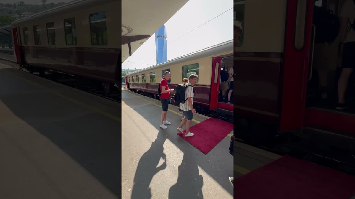 Riding in a Locomotive in Hungary