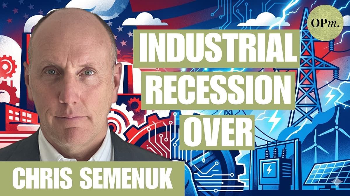 The Longest US Manufacturing Recession in History Is Finally Over | Chris Semenuk