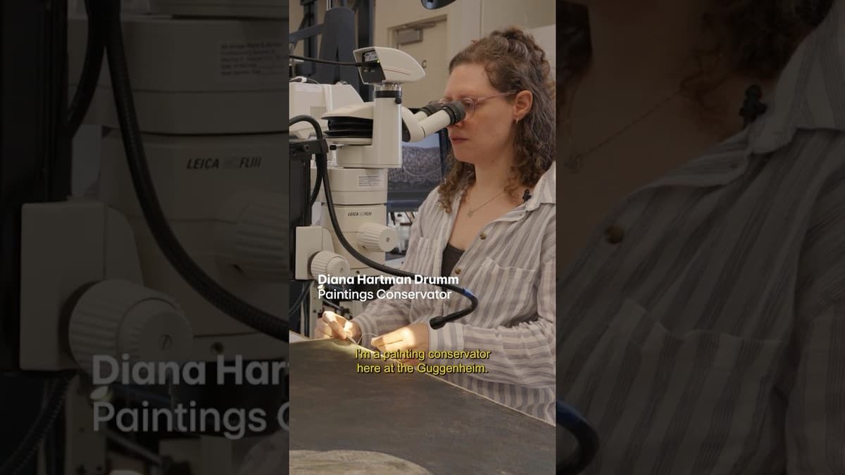 The Art of Conservation: Egon Schiele's "Portrait of an Old Man (Johann Harms)"  #art #guggenheim