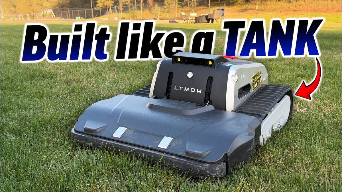 World's FIRST Robotic Lawn Mower W/ REAL Blades!