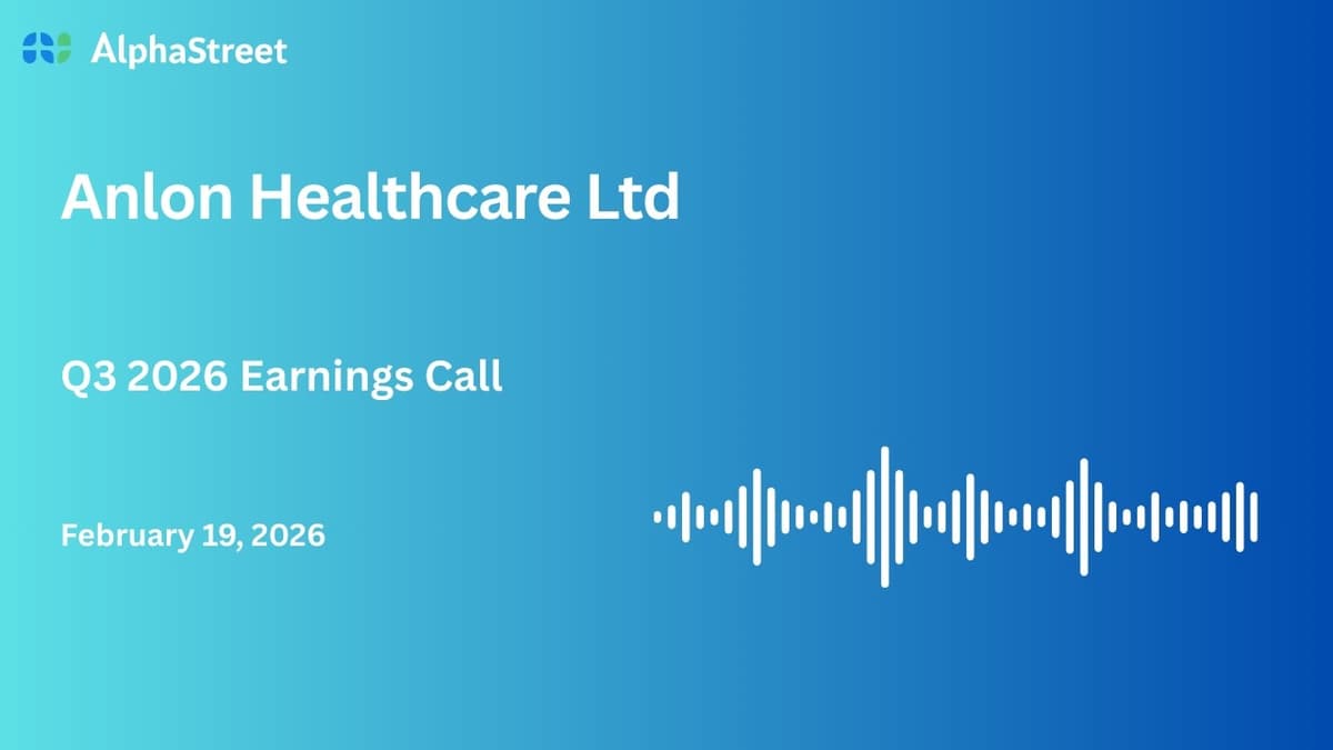 Anlon Healthcare Ltd Q3 FY2025-26 Earnings Conference Call
