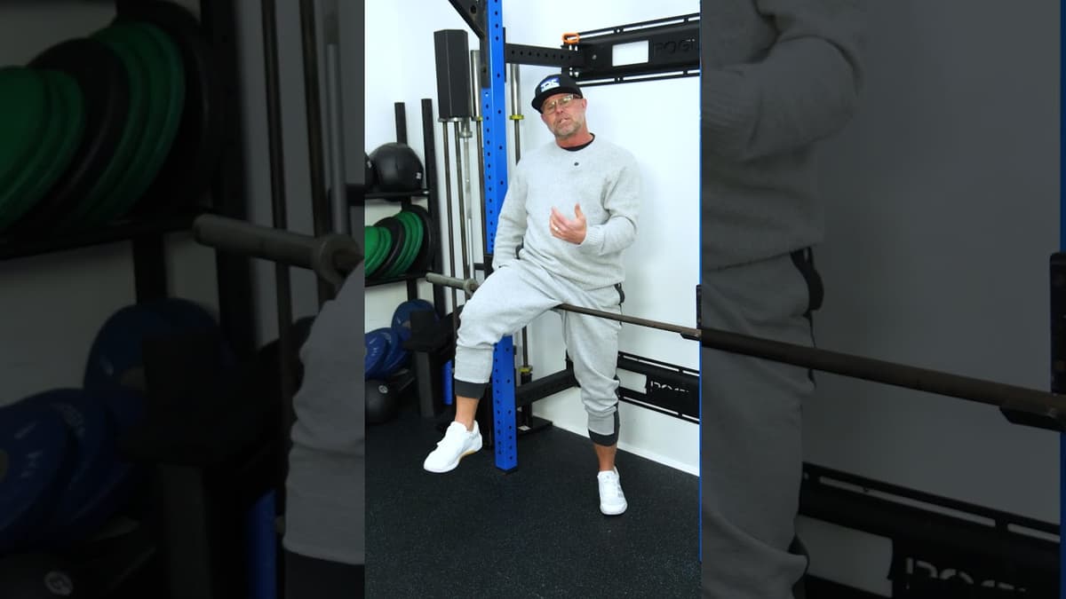 Barbell Hamstring Smash in Rack for Deadlift Mobility, Low Back Relief & Better Jefferson Curls