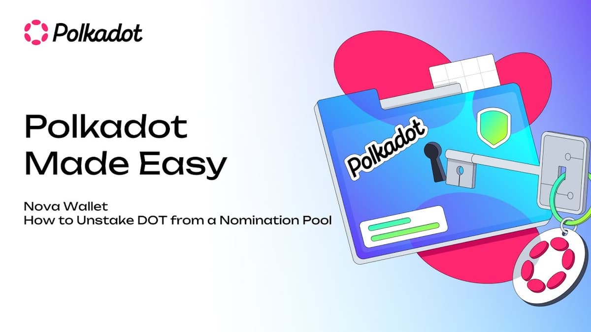 Polkadot Made Easy: How to Unstake DOT in a Nomination Pool Using Nova Wallet