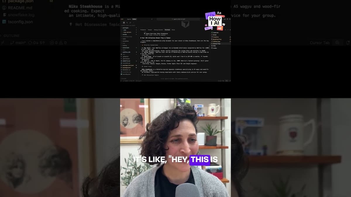 Preparing for a Business Dinner with the Help of AI