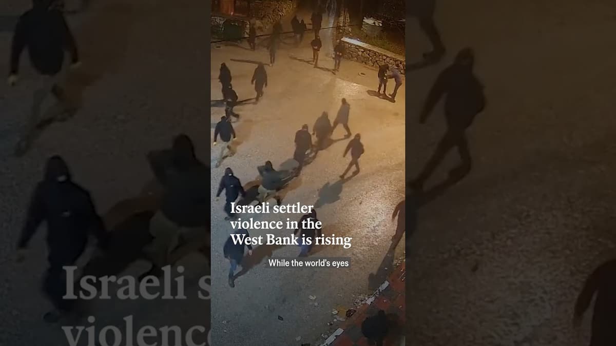 Israeli Settler Violence in the West Bank Is Rising | The Economist