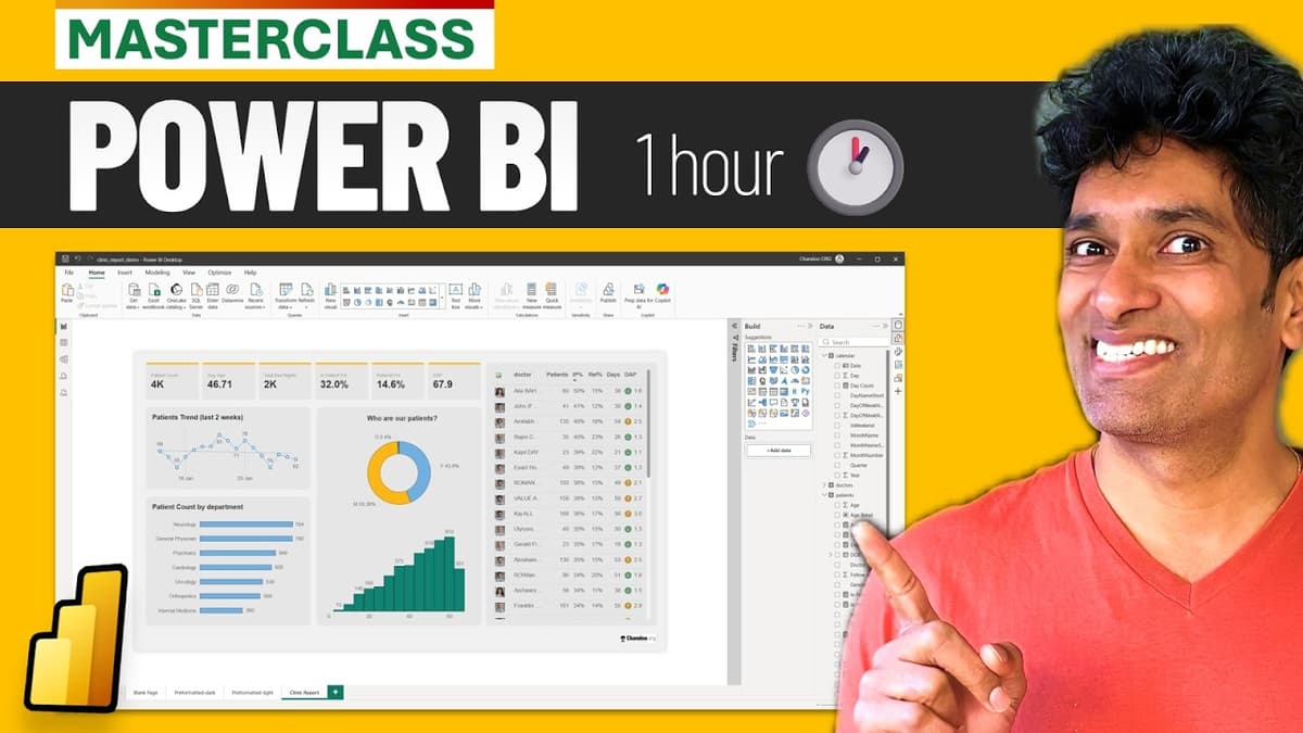 Build Your First Power BI Report in One Hour (Free Masterclass + Sample Files 📂)